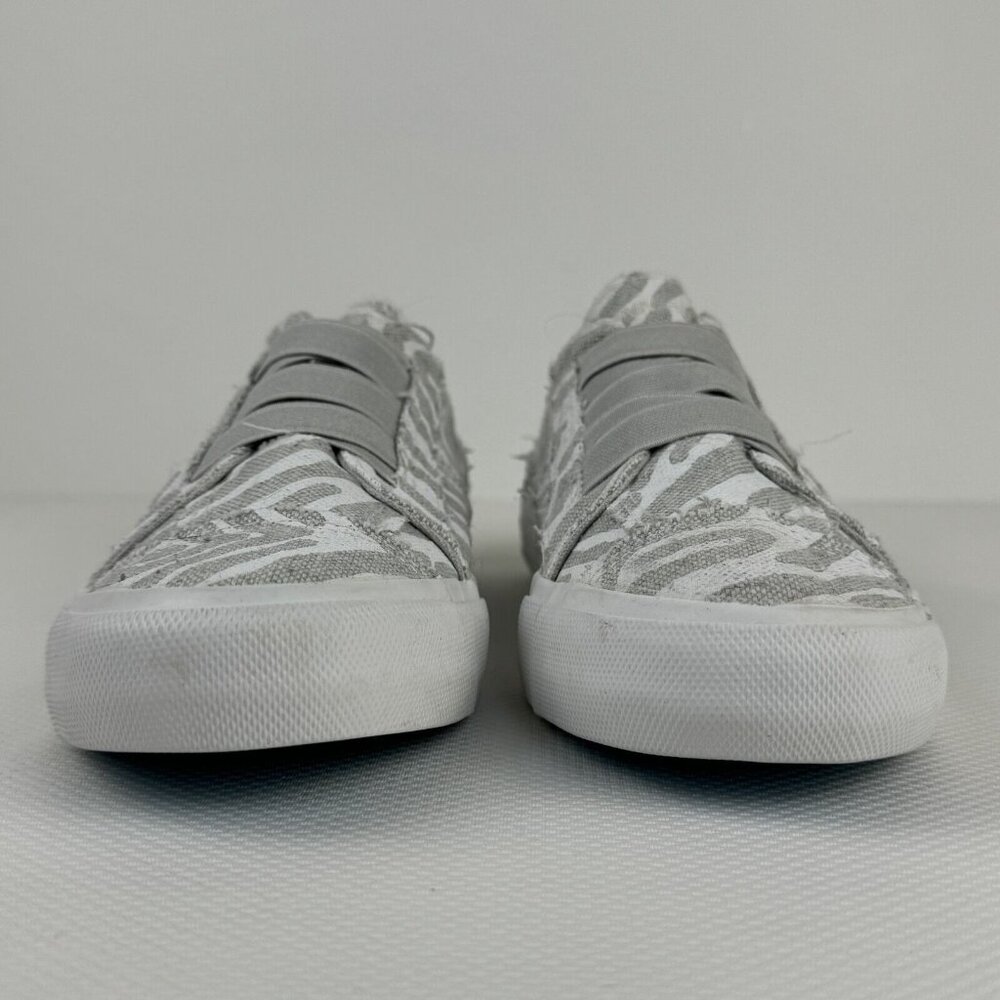 Jenn Ardor Canvas Sneakers Womens Size 6.5 Gray Animal Print Slip On Laceless - Picture 4 of 13